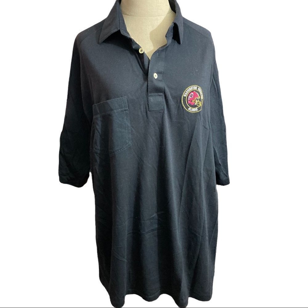 MEN’S WASHINGTON REDSKIN ALUMNI BLACK POLO SHIRT / SZ: XL